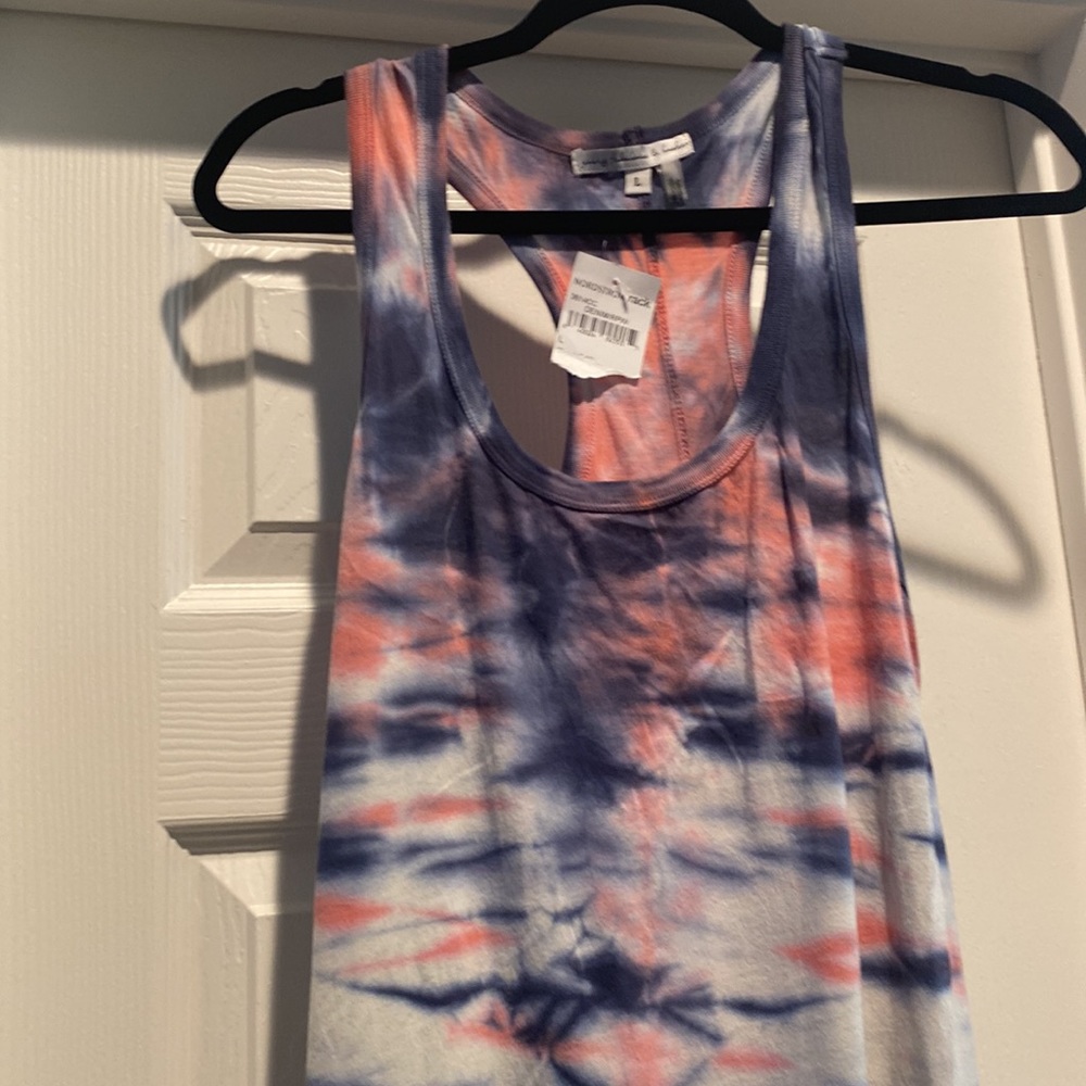 NWT Young, Fabulous & Broke! Beautifully colored! White blue & pink size large